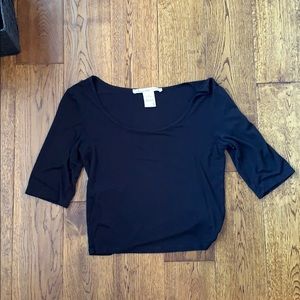 1/2 Sleeve Crop Top